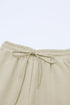 Textured Loose Fit T Shirt and Drawstring Pants Set